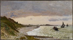 Stranden ved Sainte-Adresse, 1864